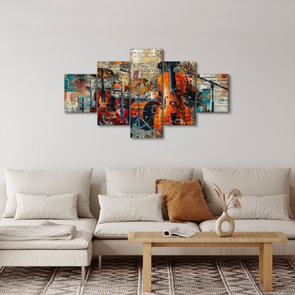 Obraz - Hudební nástroje (125x70 cm)