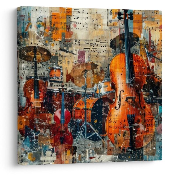 Obraz - Hudební nástroje (30x30 cm)