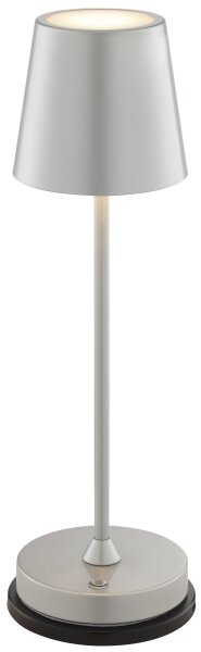 Brilliant - LED Stm nab dotyk stolní lampa ELORA LED/2,5W/5V 2700K IP44 stříbrná