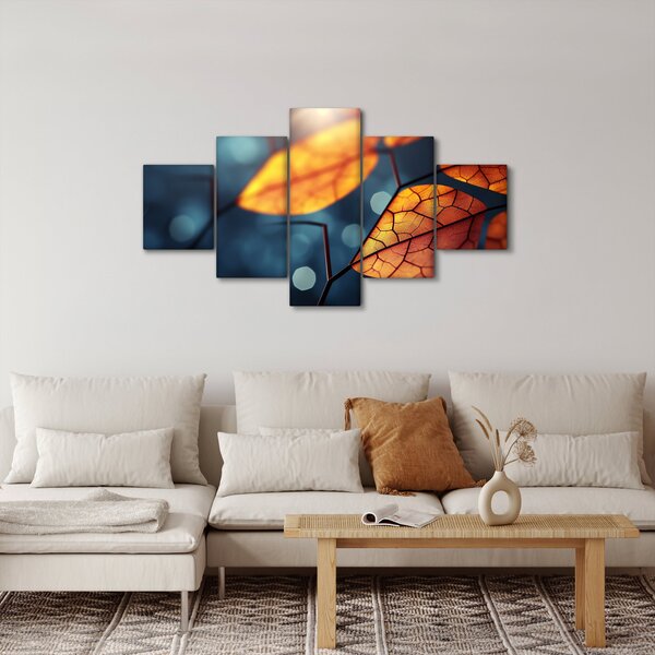 Obraz - Textura listů (125x70 cm)