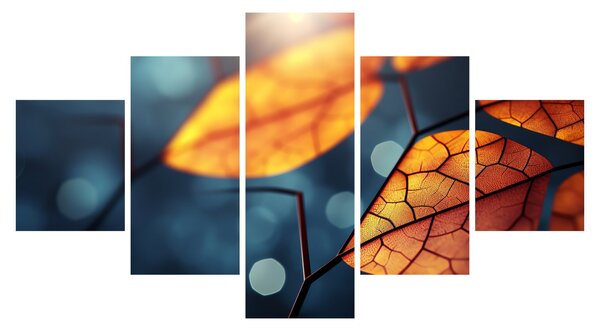 Obraz - Textura listů (125x70 cm)
