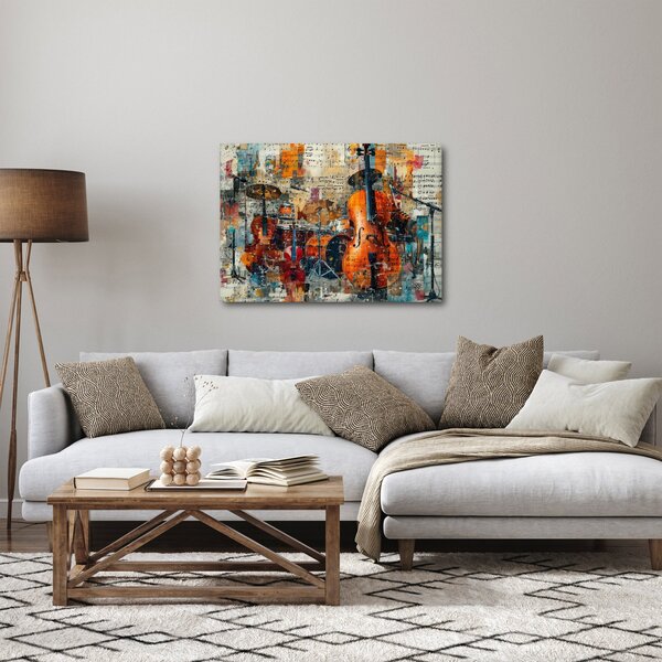Obraz - Hudební nástroje (70x50 cm)