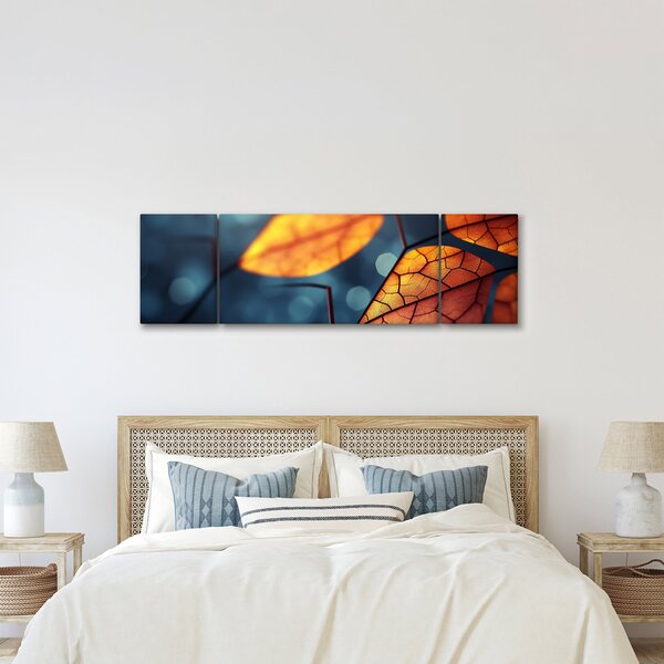 Obraz - Textura listů (170x50 cm)