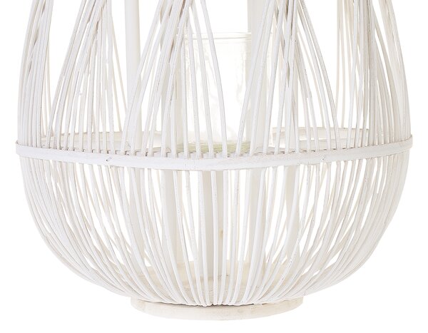 Lucerna TONGA Bambus 77 cm Bílá