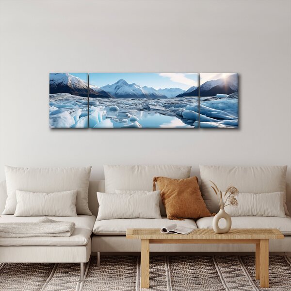 Obraz - Ledovcové útvary (170x50 cm)