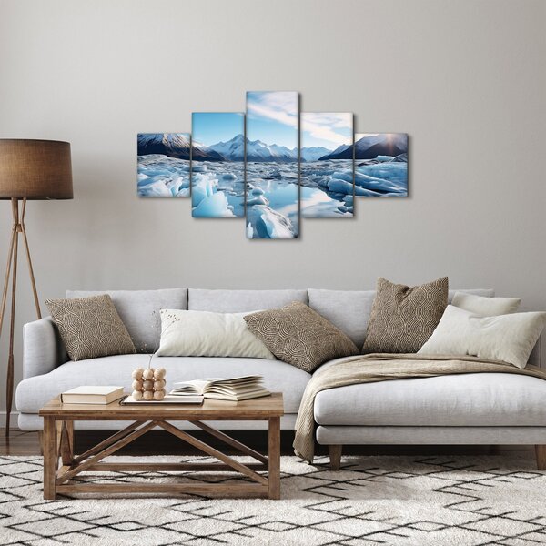 Obraz - Ledovcové útvary (125x70 cm)