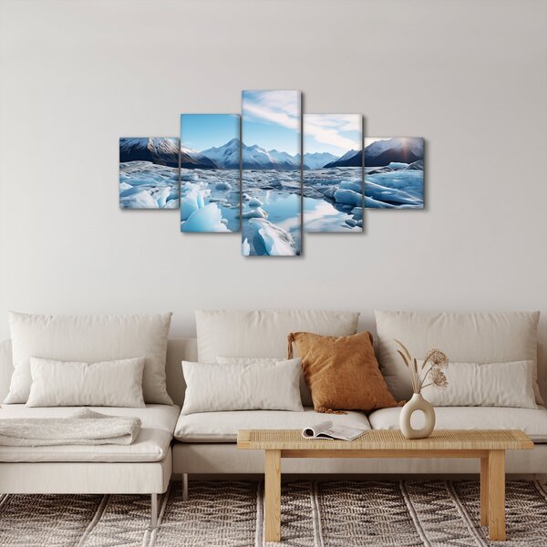 Obraz - Ledovcové útvary (125x70 cm)