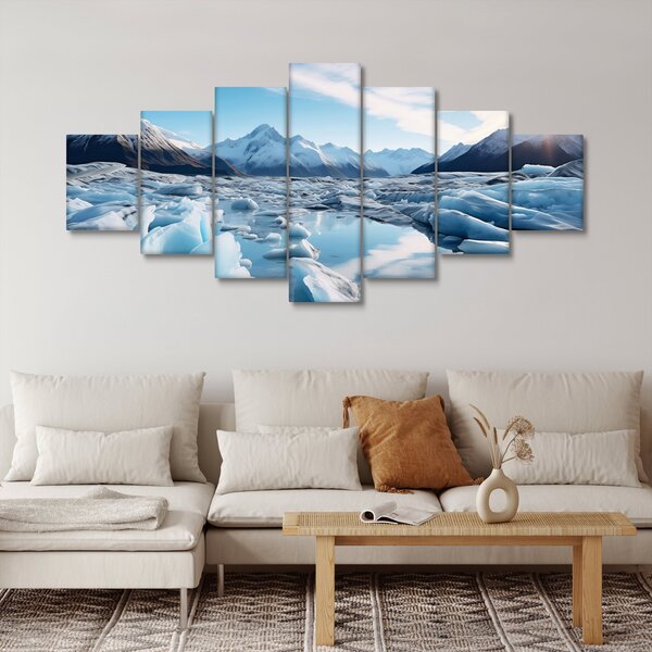 Obraz - Ledovcové útvary (210x100 cm)