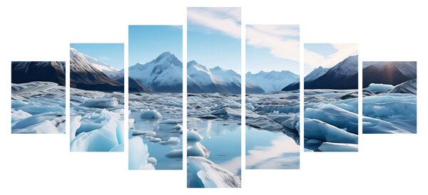 Obraz - Ledovcové útvary (210x100 cm)
