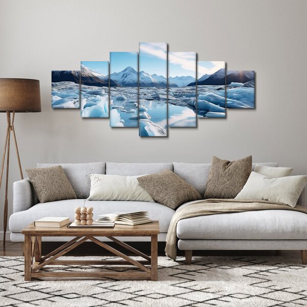 Obraz - Ledovcové útvary (210x100 cm)