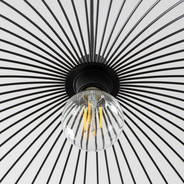 Brilagi - LED Lustr na lanku CERIA WIRE 1xE27/40W/230V pr. 60 cm černá