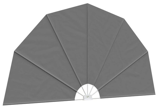 Zástěna na balkon Ø 320 cm Polyester Světle šedá