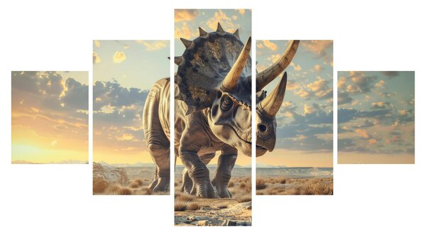 Obraz - Triceratops (125x70 cm)
