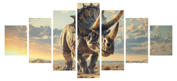 Obraz - Triceratops (210x100 cm)