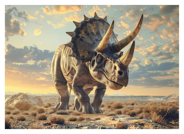 Obraz - Triceratops (70x50 cm)