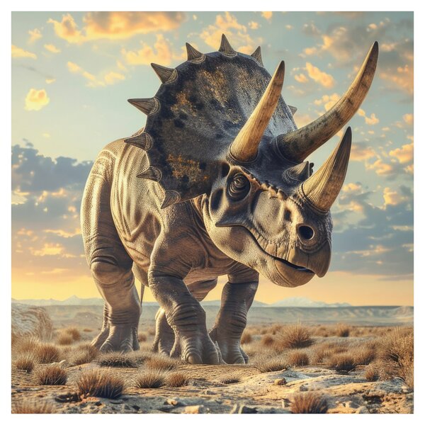 Obraz - Triceratops (30x30 cm)