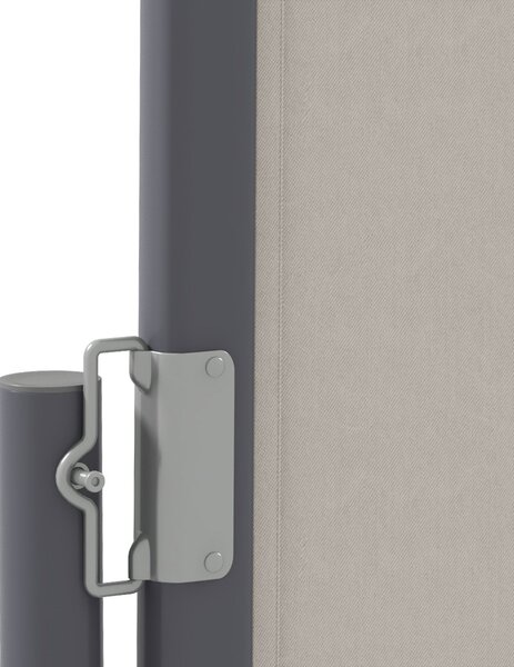 Zásuvná boční markýza Outsunny s privacy screen, ocelová skříňka, vodotěsná boční markýza, ochrana proti větru a slunci 300 x 100 cm pro balkon, teras