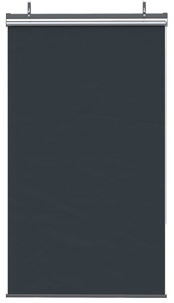 Vertikální sluneční clona Outsunny pro balkon s ochranou proti slunci, 124 x 222 cm, balkonová roleta s háčky, clona pro pavilon, pergolu, polyester