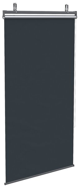 Vertikální sluneční clona Outsunny pro balkon s ochranou proti slunci, 124 x 222 cm, balkonová roleta s háčky, clona pro pavilon, pergolu, polyester