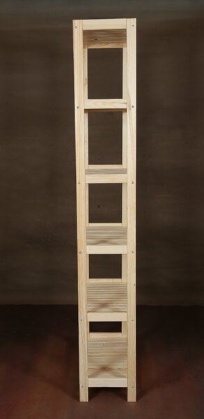 Regál dřevěný borovice PN 6 - 213x60x33 cm