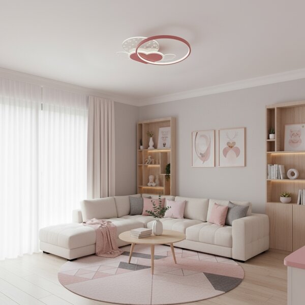BRILAGI - LED Dětské stropní svítidlo LOVE LED/48W/230V 3000/4500/6000K růžová