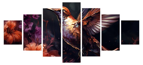 Obraz - Kolibřík (210x100 cm)