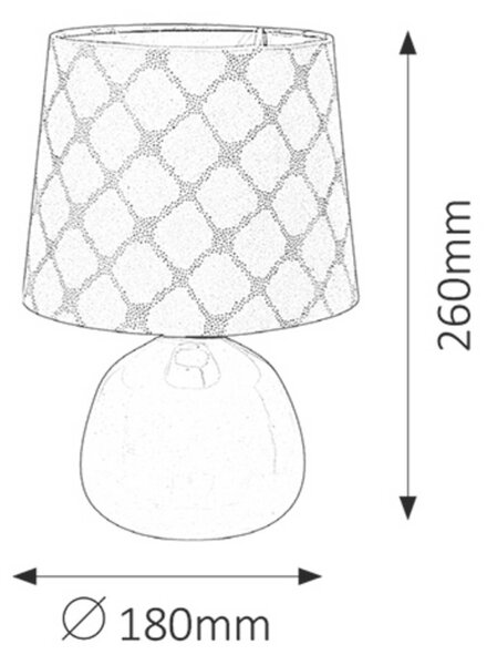 Rabalux stolní lampa Ellie E14 1x MAX 40W růžová 4384