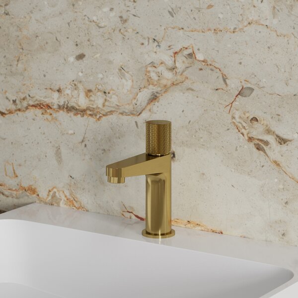 Omnires Contour umyvadlová baterie stojící zlatá CT8010GLB