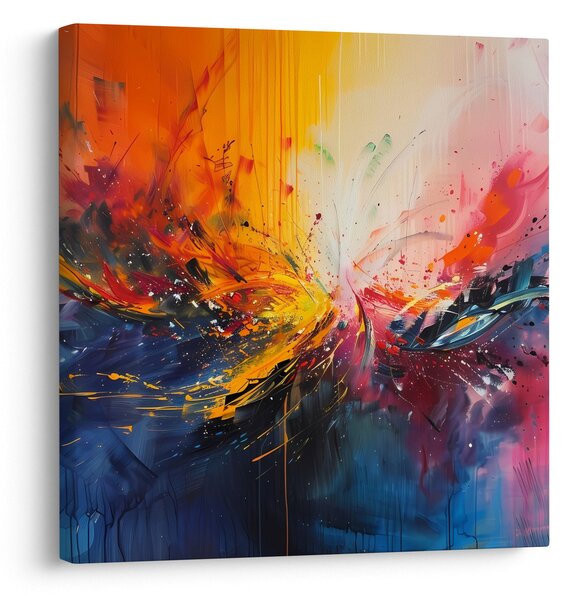Obraz - Barevná abstrakce (30x30 cm)