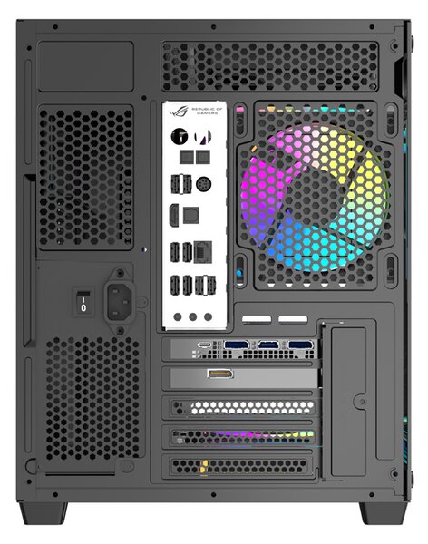 Počítačová skříň DarkFlash B275 PRO (černá) + 6 ventilátorů