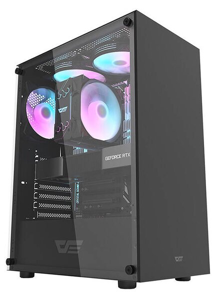 Počítačová skříň Darkflash DK100 (černá) DarkFlash