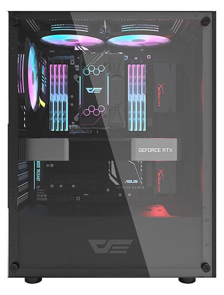 Počítačová skříň Darkflash DK100 (černá) DarkFlash