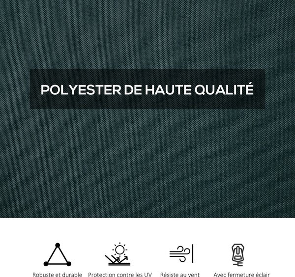 Outsunny 4 boční panely pro zahradní altán, tvrdost altánu 300 x 300 cm, ochrana před deštěm, větrem a sluncem, šedá | Aosom