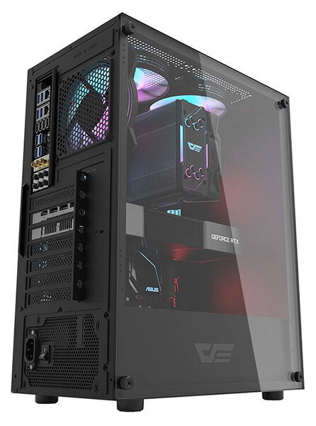 Počítačová skříň Darkflash DK100 (černá) DarkFlash