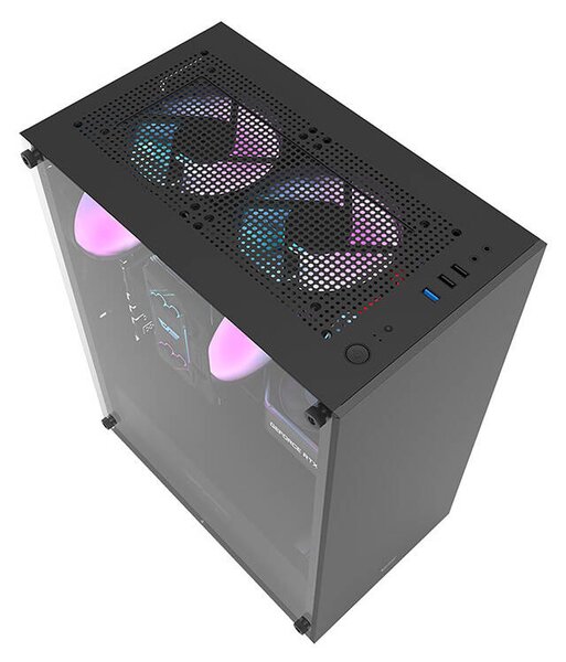 Počítačová skříň Darkflash DK100 (černá) DarkFlash