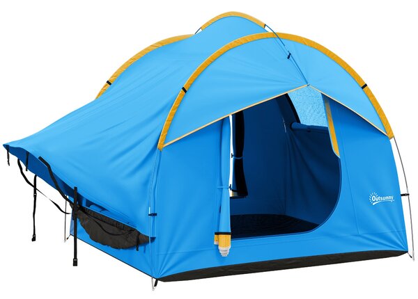 Outsunny Stan pro auta pro 6 osob, voděodolný stan 2000 mm s ochrannou vrstvou proti dešti pro SUV, stan s UV ochranou, slunečník na kempování, cestov