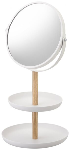 Zrcadlo s miskami YAMAZAKI Tosca, bílé