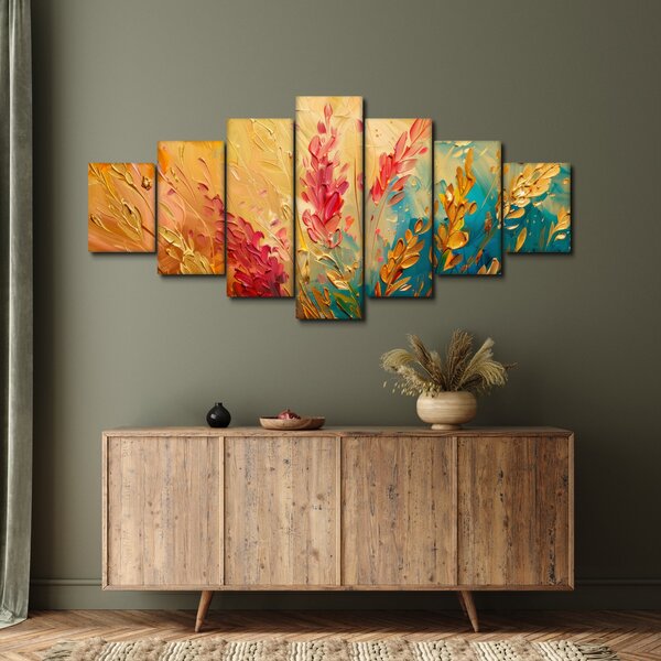 Obraz - Malba pole (210x100 cm)