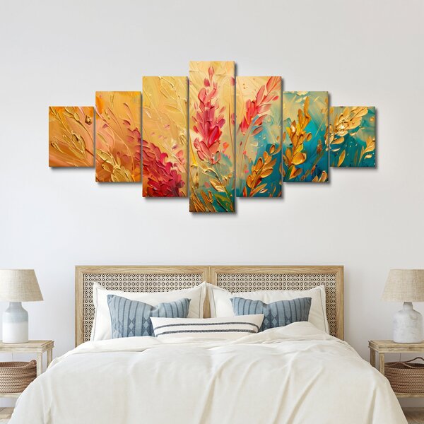 Obraz - Malba pole (210x100 cm)
