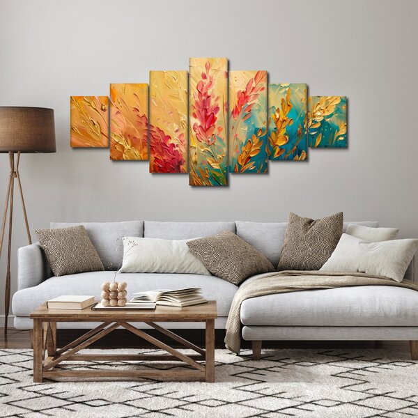 Obraz - Malba pole (210x100 cm)