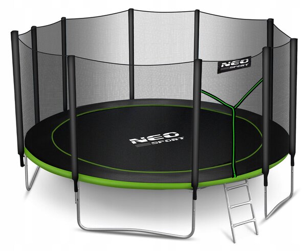 Zahradní trampolína 15ft/465cm s vnější sítí a žebříkem Neo-Sport