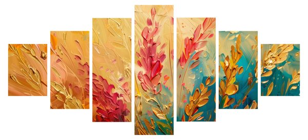 Obraz - Malba pole (210x100 cm)