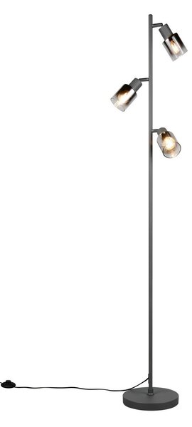Trio TR41783042 stojací lampa CADIZ | 10W E14 | s vypínačem | černá