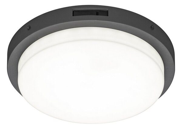 Trio T630369142 LED přisazené stropní svítidlo BERMEJO | 14W integrovaný LED zdroj | 1x1450lm | 2300+3000+4000K | pohybové čidlo | antracit