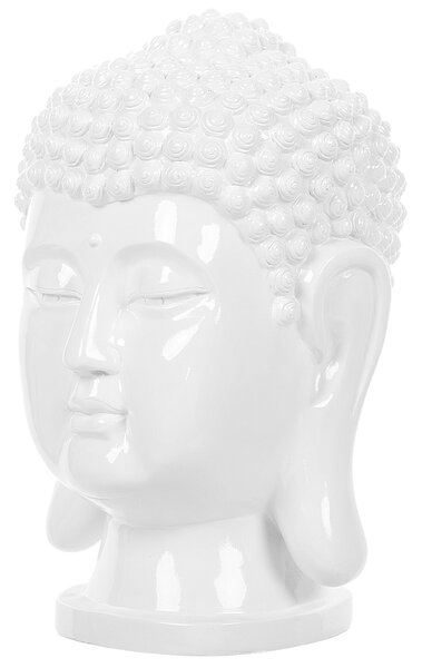 Dekorativní bílá figurka 41 cm BUDDHA