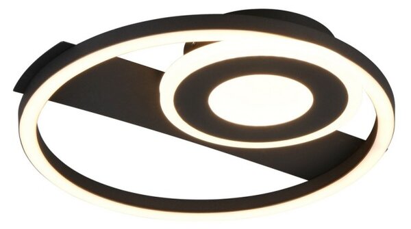 Trio TR63671132 LED přisazené stropní svítidlo HORUS | 22W integrovaný LED zdroj | 1x2500lm | 3000K | černá