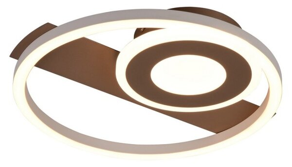 Trio TR63671165 LED přisazené stropní svítidlo HORUS | 22W integrovaný LED zdroj | 1x2500lm | 3000K | hnědá