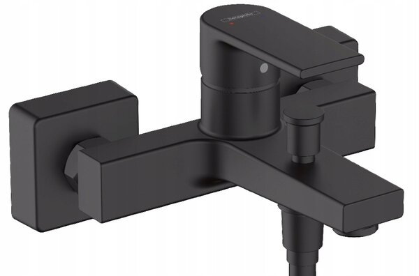 Vanová a sprchová baterie Hansgrohe Vernis Shape černá matná nástěnná