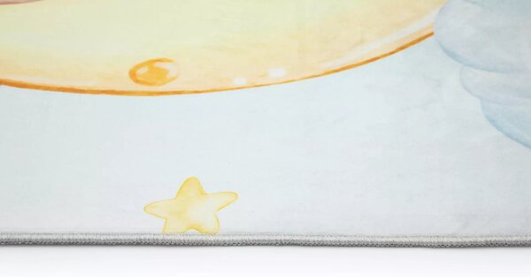 Makro Abra Kusový dětský koberec KIDS 2403179N Medvídek Měsíc Mráčky krémový Rozměr: 80x150 cm