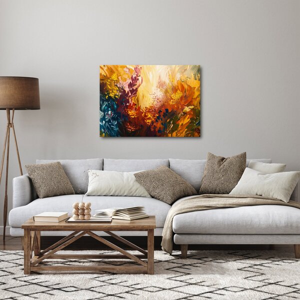 Obraz - Abstraktní malba květin (70x50 cm)